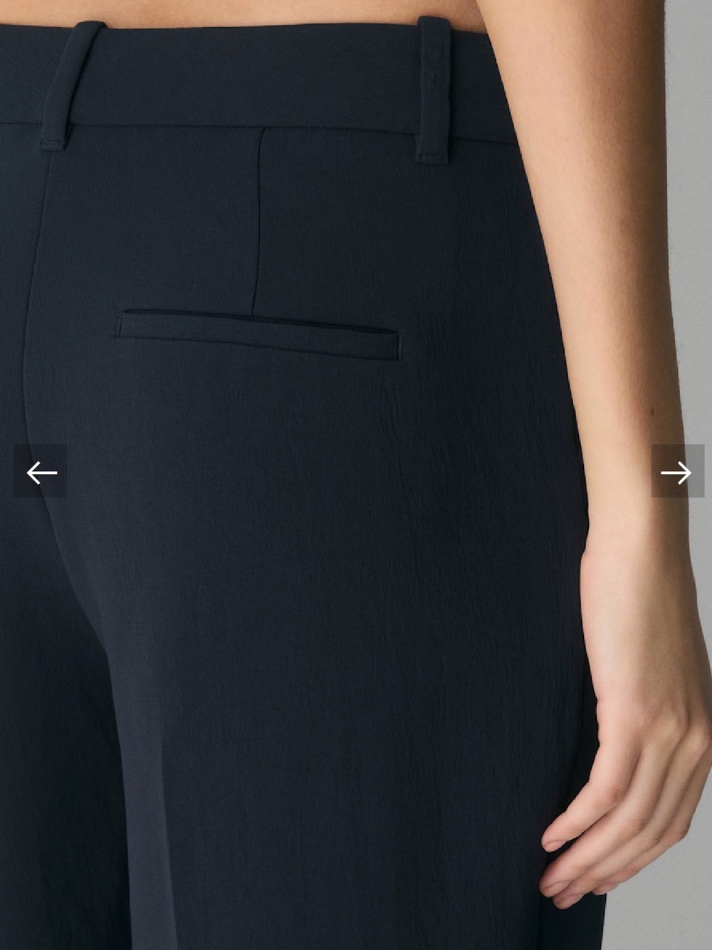 Aritzia Wide-Leg Pleated Pants in black - Picture 7 of 16